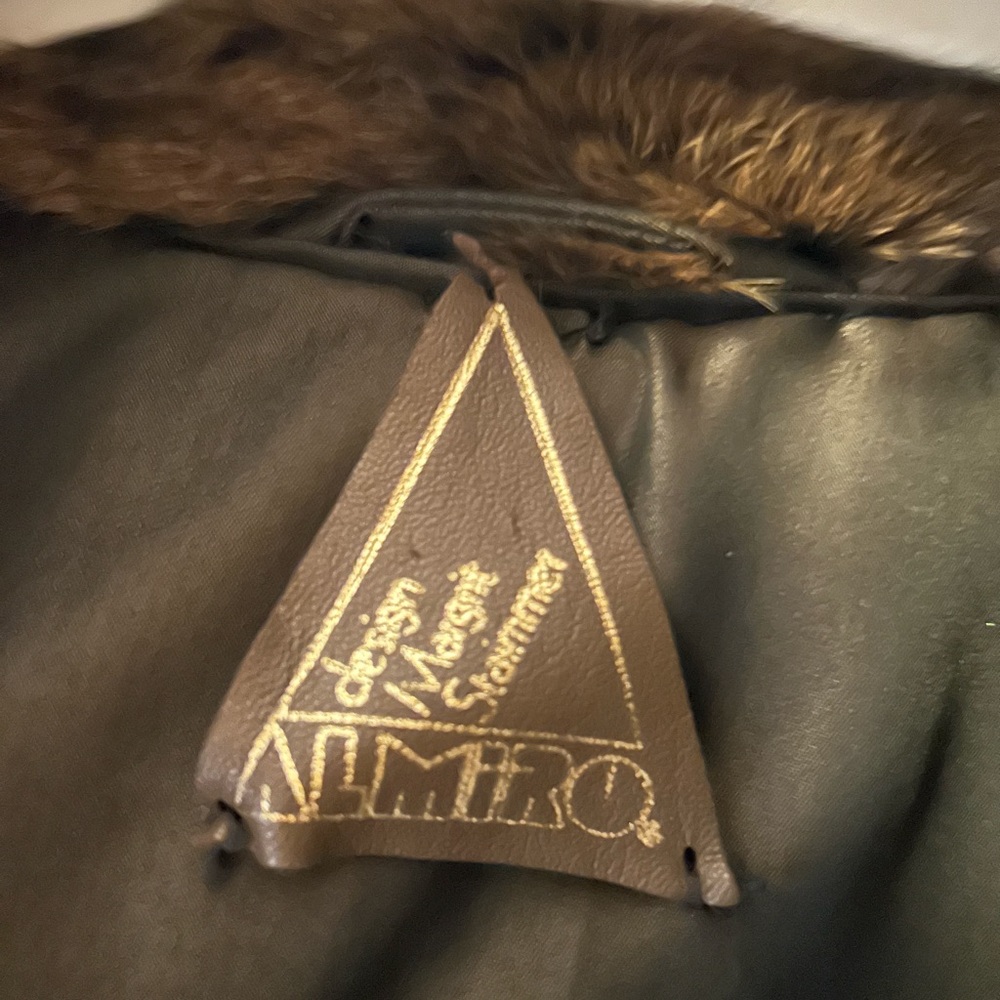 Unique, vintage, genuine Bassarisk fur coat  Mid length, satin lining.